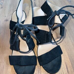 Black Strappy Women's Heels